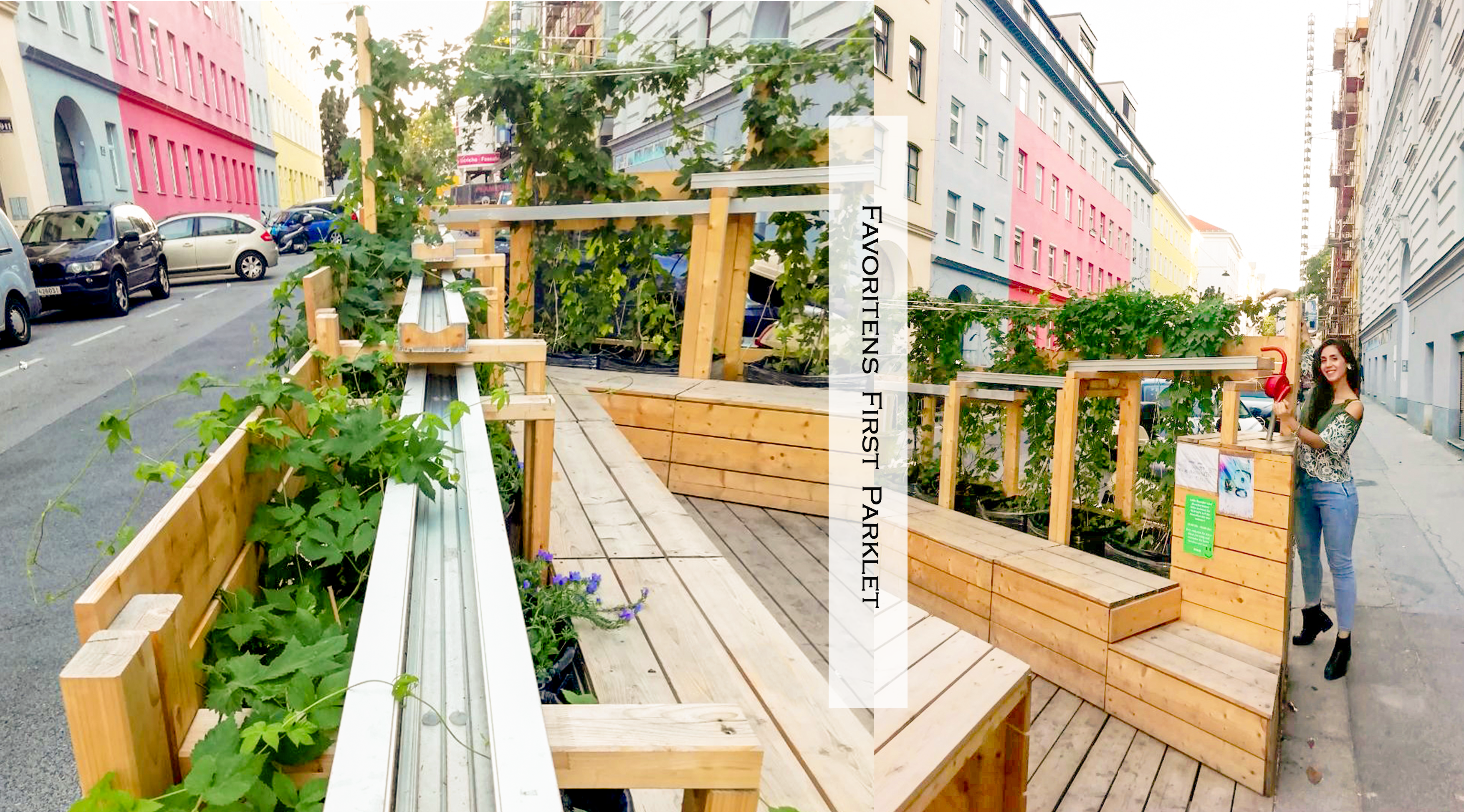 Favortien's District first Parklet.